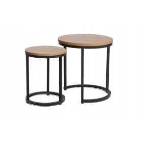    Signal HOLADC Couchtisch, rund, 45 x 45 x 48 cm, Eiche natur