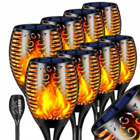  Briix Solarlampe, schwarz, 51 cm, 8 Stk.