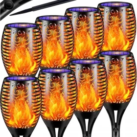  Einbau-Solarleuchte INTMIX schwarz 53 cm 8 Stk.