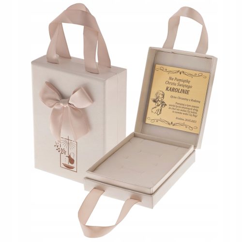  TAUF-GESCHENKBOX MIT SCHLEIFE + GRAVUR MIT IHREM EIGENEN GESCHENKTEXT