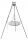  Dreibein Gartengrill 185 Rost 60cm Brennweite