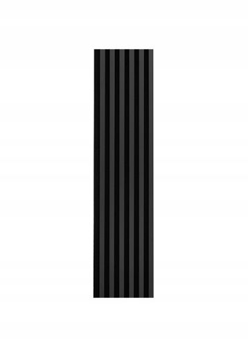 AKUSTISCHE MDF-STREIFEN AUF FILZ 30x270cm schwarz