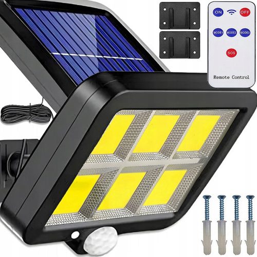  INTMIX Straßenlaterne 300 W 250 lm, solarbetrieben