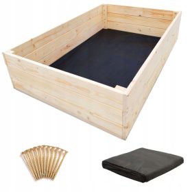  Mini-Gewächshaus 120 cm x 80 cm aus Holz