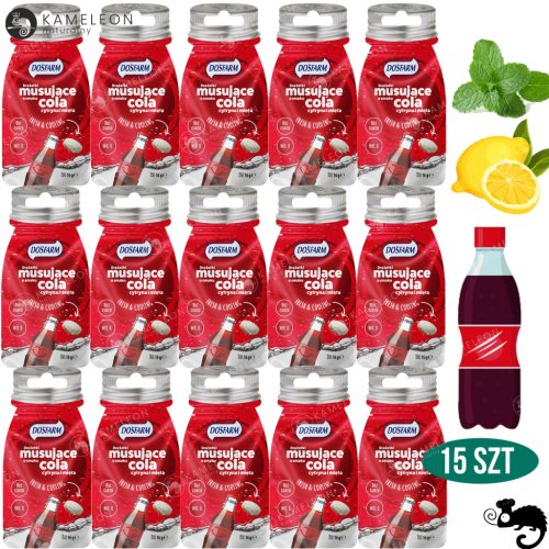 Zuckerfreie Erfrischungsdragees Dosfarm - Cola, Zitrone & Minze, angereichert mit Vitamin C