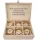  Einzigartige Geburtstagsbox aus Holz 21 x 16 cm braun
