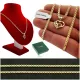  GOLD HERZ HALSKETTE PR 925/585 KETTENANHÄNGER FÜR GESCHENK + WIDMUNG
