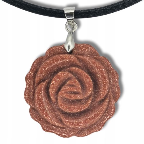  WÜSTENSAND-Anhänger, Stein, Rosenblume, Anhänger, Talisman