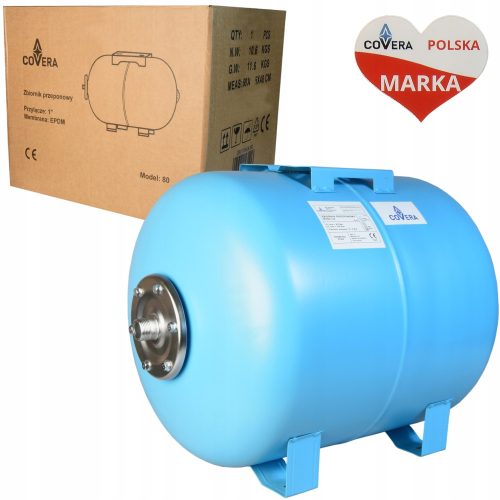  HORIZONTALER MEMBRANTANK 80L FÜR WASSER HYDROPHOR HYDROPHOR-ABDECKUNG AUS STAHL