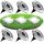  Eddcom eingebettete Solarlampe Silber 12,6 cm 6 Stk.