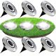  Eddcom eingebettete Solarlampe Silber 12,6 cm 6 Stk.