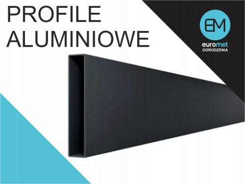 Aluminiumprofil 8 cm x 2 cm, Länge 600 cm, Dicke 1,5 mm