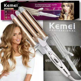    Kemei Multifunktions-Lockenstab LEISTUNGSSTARKER INVERTERKemei Lockenstab KEMEI