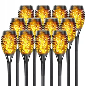    SILVERSHARKY eingebettete Solarlampe, schwarz, 50 cm, 12 Stk.