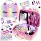  GROSSES SET NAGEL-MAKE-UP-KOSMETIK-MAKE-UP FÜR KINDER, XXL-BOX
