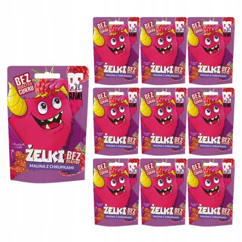 BeRAW Kids Himbeer-Gummis mit Reiscrispies – Vegan und Ohne Künstliche Zusätze