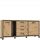  Forte Trondheim Kommode 177,4 x 41,5 x 81,3 cm Artisan-Eiche, mattschwarze Eiche