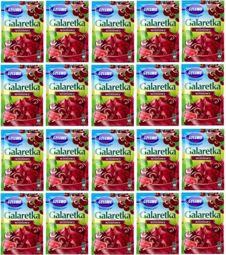 GELLWE Kirschgeschmack Gelatine 20er Pack (72g)