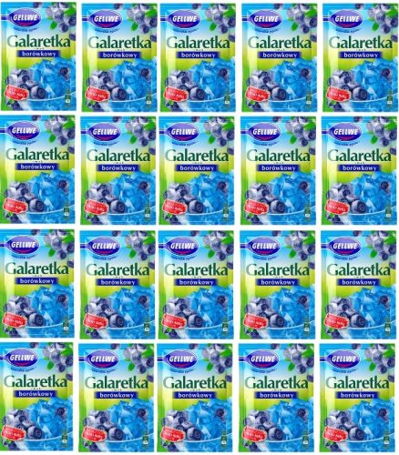 20x 72g GELLWE Galaretka mit Blaubeergeschmack im Karton