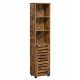 Badezimmerschrank-Säule, industrielles Loft-Bücherregal