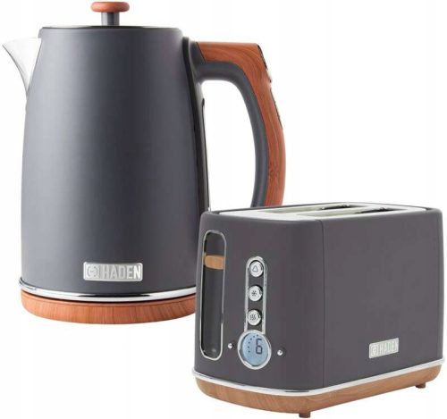  Set Haden Toaster Dorchester HAD209313 + Wasserkocher Dorchester HAD209306 Grau