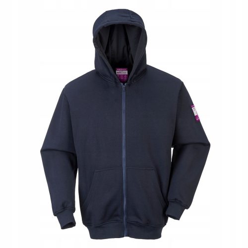 Flammhemmender Kapuzenpullover Marineblau 2XL