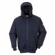 Flammhemmender Kapuzenpullover Marineblau 2XL