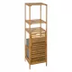  5fünf Simple Smart Badezimmerregal, Buche hell 35 x 35 x 118 cm