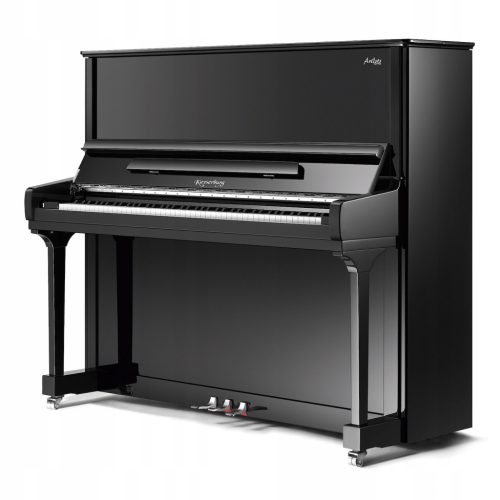  Kayserburg Artist 132 EU Konzertklavier, glänzendes Schwarz + Chrom