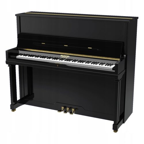  Pleyel P124 Akustikklavier, glänzend schwarz