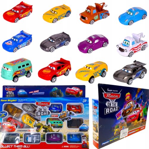  AUTOSET VON BAJIA AUTOS FAHRZEUGE AUTOS 12 STÜCK 12 in 1 ZIGZAG