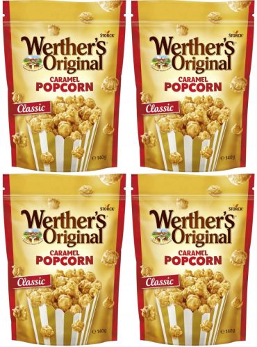 Werther's Original Caramel Popcorn CLASSIC 140g, 4er-Pack