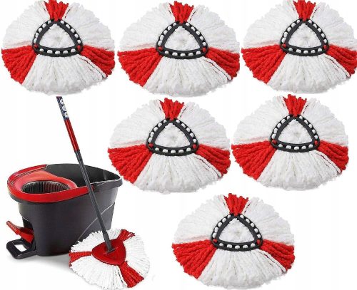BUDMAR rotierender Moppeinsatz ROTIERENDE MOPS 100 % MIKROFASER 36 cm