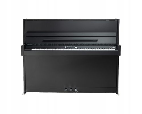  mattes Klavier Wilhelm Schimmel W114 Modern SuperMatt mattschwarz + chrom