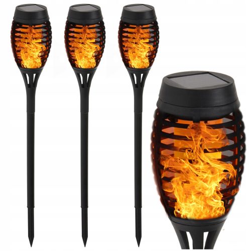  Steck-Solarlampe AKB-Polen schwarz 5,1 cm 4 Stk.