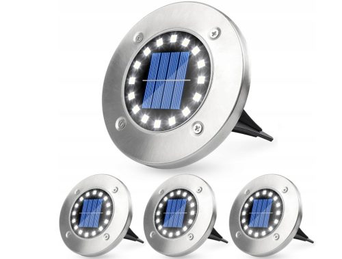 Steck-Solarlampe GHH silber 13 cm 4 Stk.
