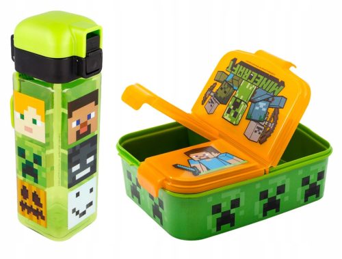  Stor 40420 Minecraft Lunchbox 900 ml orange-grün