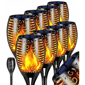  AKB-Poland eingebettete Solarlampe, schwarz, 5,1 cm, 9 Stk.