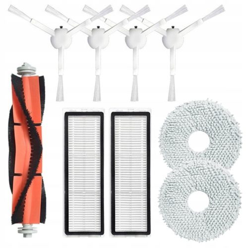  Litago 1C-Z Bürsten- und Filterset für Xiaomi 1C + 2× Wischpad-Mopp für Xiaomi Mi Robot Vacuum S10+ X10 X10+