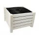  Blumentopf wiklinowy.eu 38 cm x 38 x 25 cm Holztöne in Braun und Beige, mehrfarbig