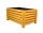  WickerWorks Blumentopf 60 cm x 38 x 30 cm, Holztöne in Braun und Beige, Gelb- und Goldtöne, mehrfarbig