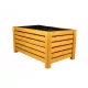  WickerWorks Blumentopf 60 cm x 38 x 30 cm, Holztöne in Braun und Beige, Gelb- und Goldtöne, mehrfarbig