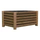  WickerWorks Blumentopf 60 cm x 30 x 30 cm, Holztöne Braun und Beige, Palisander