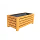  WickerWorks Blumentopf 60 cm x 33 x 25 cm, Holztöne in Braun und Beige, mehrfarbig