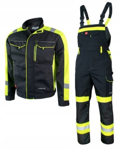 Keilor CLASSIC-VIS lange Arbeitshose BIB SET + SWEATSHIRT Größe 48
