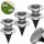  Steck-Solarlampe AKB-Polen silber 13 cm 6 Stk.
