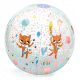 DJECO Aufblasbarer Bubble-Wasserball mit Bällen CAT CHAMALOW