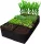  Blumentopf 180 cm x 90 x 30 cm aus schwarzem Filz
