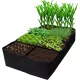  Blumentopf 180 cm x 90 x 30 cm aus schwarzem Filz