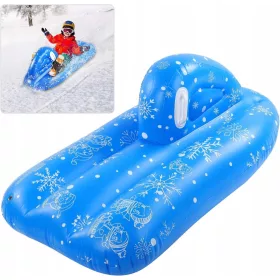    Snow Tube, aufblasbarer Schneeschlitten für Kinder und Erwachsene,